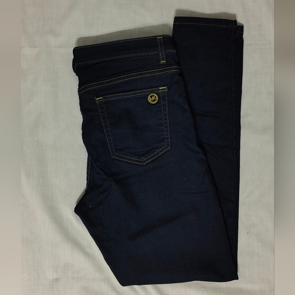 Michael Kors Izzy Skinny Women's Jeans - Size 8 - Dark Denim - Picture 3 of 7